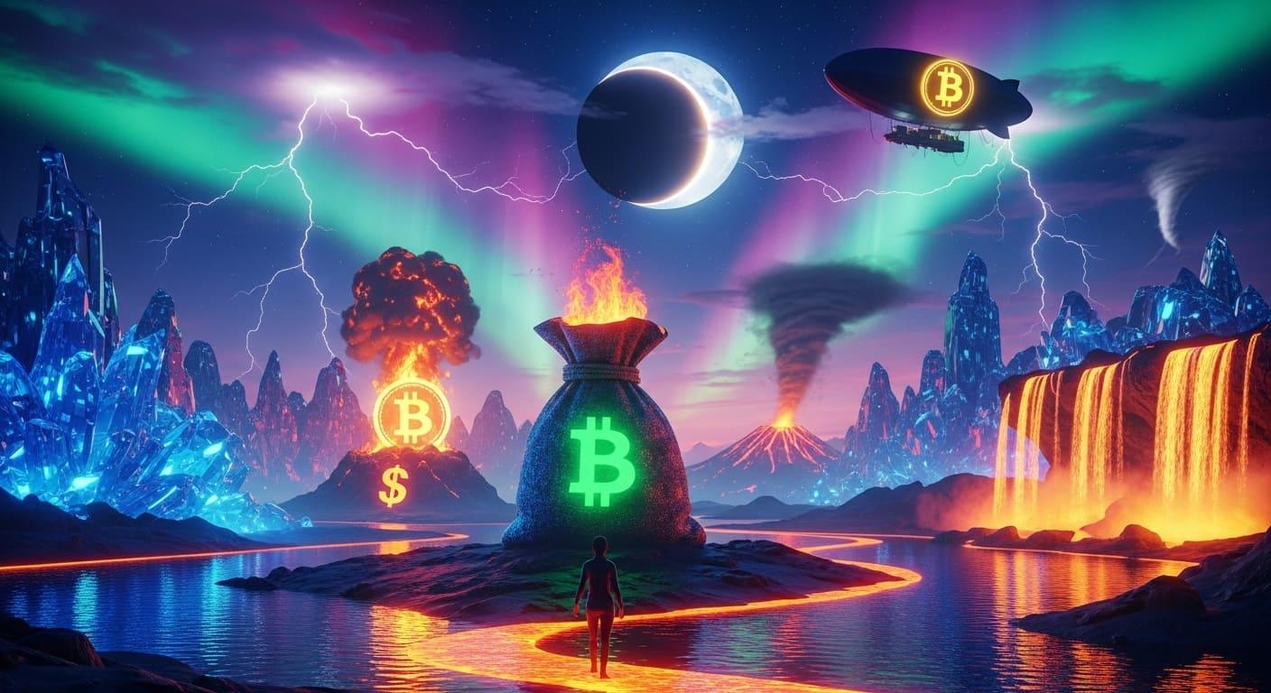 A lonely path to a bag of bitcoins in an apocalyptic crypto world