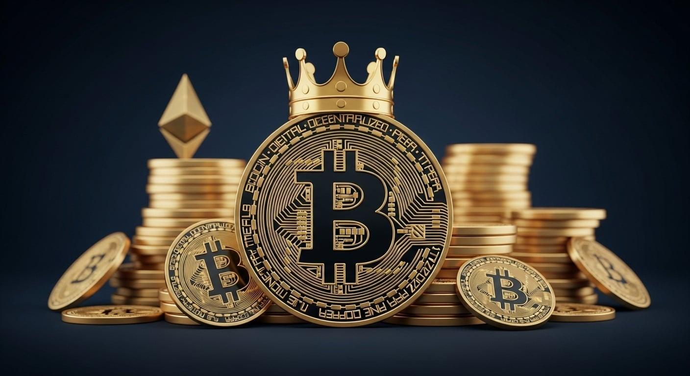 An anchor in a stormy sea, representing a stablecoin's role.