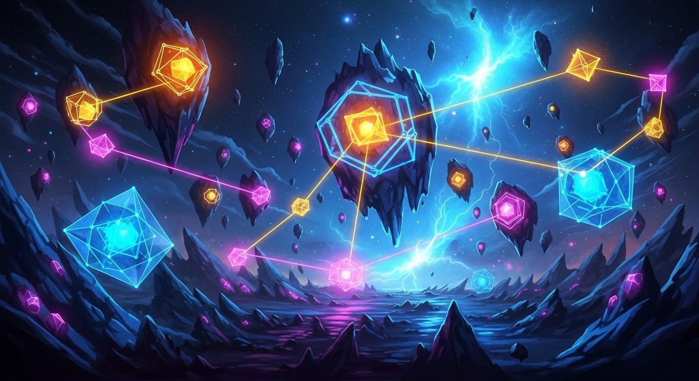 The chaotic, high-energy environment of a major crypto exchange.