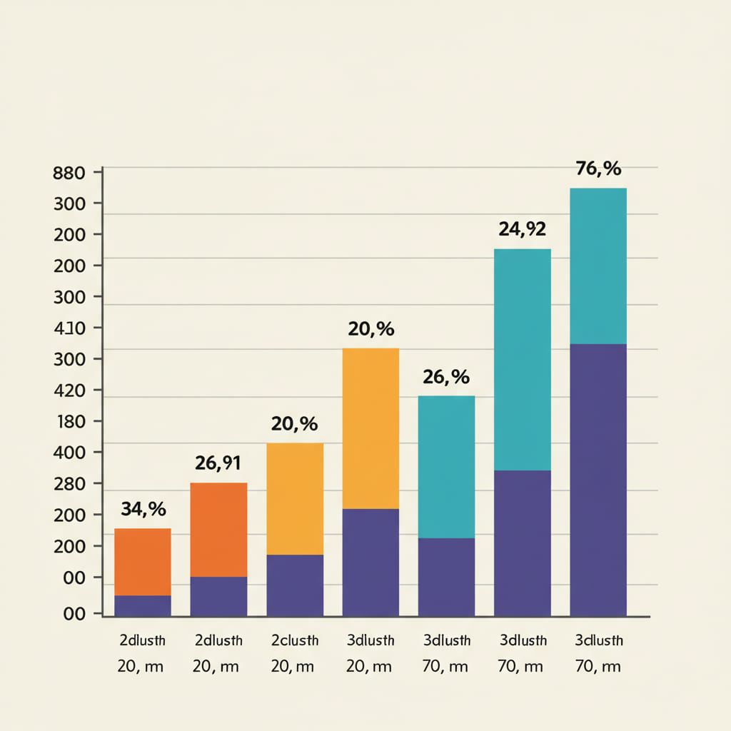 Graph showing exponential growth of HYIP compounding vs. simple interest.